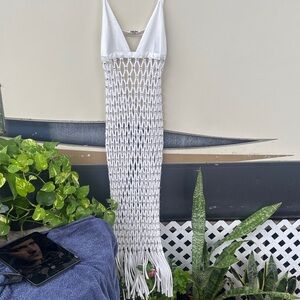 Retrofete White Crochet Dress